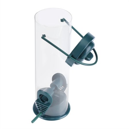 Garosa Bird Feeder Container,1pc Outdoor Garden Plastic Transparent