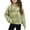Green, variant on Fmbrln Girls Fleece Sweatshirts Casual Half Zip Up Long Sleeve Vintage Print Pullover Sweatshirts with Thumb Hole and Pockets Fall Winter Trendy Clothes for Kids 5-14Y