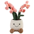 thumbnail image 1 of Muñeca de peluche con dibujos animados con forma de orquídea, 35 cm, relleno suave, 1 of 2