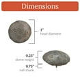 thumbnail image 2 of 10 Pack 1 Inch Unfinished Decorative Door Nail Clavos By Borderland Rustic Hardware, 2 of 4