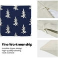 thumbnail image 6 of Christmas Pillow Covers 18x18 Inch Set of 2 Navy Blue Cream Christmas Tree Decor Throw Pillows Winter Xmas Holiday Outdoor Cushion Cases for Couch Bed Decorations, 6 of 6