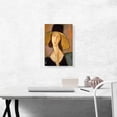 thumbnail image 2 of ARTCANVAS Portrait of Jeanne Hebuterne in a Large Hat 1918 Canvas Art Print by Amedeo Modigliani - Size: 18" x 12" (0.75" Deep), 2 of 9