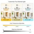 thumbnail image 2 of Ventilador de techo TXCSLY, 42 pulgadas, cristal LED regulable, 2 of 9