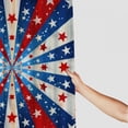 thumbnail image 3 of Chilfamy Independence Day Shower Curtain Striped Shower Curtain 4th of July Memorial Day Bathroom Decoration Veterans Day Curtain for Bathroom with Hooks White, 3 of 7