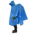 thumbnail image 2 of Imperméable imperméable Poncho Pluie Extérieur avec Capuche et Sac de Rangement Protection Solaire Imperméable pour Hommes et Femmes, 2 of 10