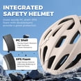 thumbnail image 4 of VICTGOAL Lightweight Bike Helmet for Adults Men Women, Adjustable Fit, Breathable Road MTB Cycling Helmet for Ebike Scooter, 4 of 8
