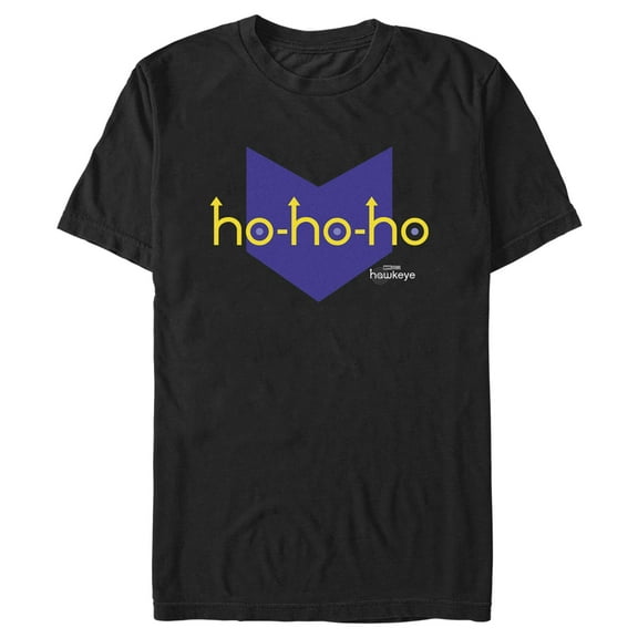 Men's Marvel Hawkeye HoHo-Arrow Icon  Graphic Tee Black X Large