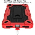 thumbnail image 5 of FIEWESEY Case for Onn 8 inch Gen 4 Tablet Case (2024 Model) 100135923 Slim Heavy Duty Built in Stand Hard Back Shell Protective Case with Shoulder Strap for Onn 8 inch Gen 4 Tablet (Red/Black), 5 of 7
