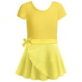 thumbnail image 2 of Girls Ballet Dance Dress with Heart Design & Removable Skirt – Two-Piece Short Sleeve Leotard Outfit with Ruffle Sleeves for Gymnastics, Practice & Performance, Ages 2-12 Years, 2 of 4