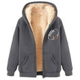 thumbnail image 2 of Wancir Women's Winter Warm Fleece Jackets Thick Sherpa Lined Zip up Hoodies Heavyweight Sweatshirt Coat, 2 of 4