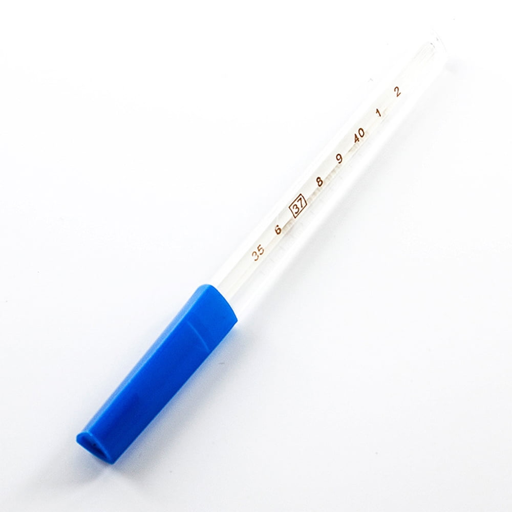 IRFORA Glass Thermometer Triangular Mercury Thermometer Clear Scale for