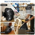 thumbnail image 4 of 40-45 Gallon Trash Bags Heavy Duty, Large Black Industrial Trash Bags (50 Count), 1.5 Mil Outdoor Garbage Can Liners for Commercial, Janitorial, Lawn, Leaf, and Contractors, 4 of 8