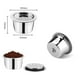 thumbnail image 5 of Cápsulas de café de acero inoxidable Cápsulas de café recargables con reemplazo de cepillo de cuchar Meterk Embudo, 5 of 7