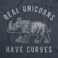 thumbnail image 2 of Mens Real Unicorns Have Curves T Shirt Funny Rhino Sarcastic Novelty Tee Graphic Tees, 2 of 9