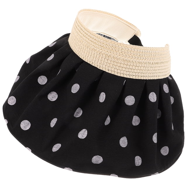 Sombrero con visera para mujer, sombrero grande de ala ancha, sombrero plegable de verano con visera para niña