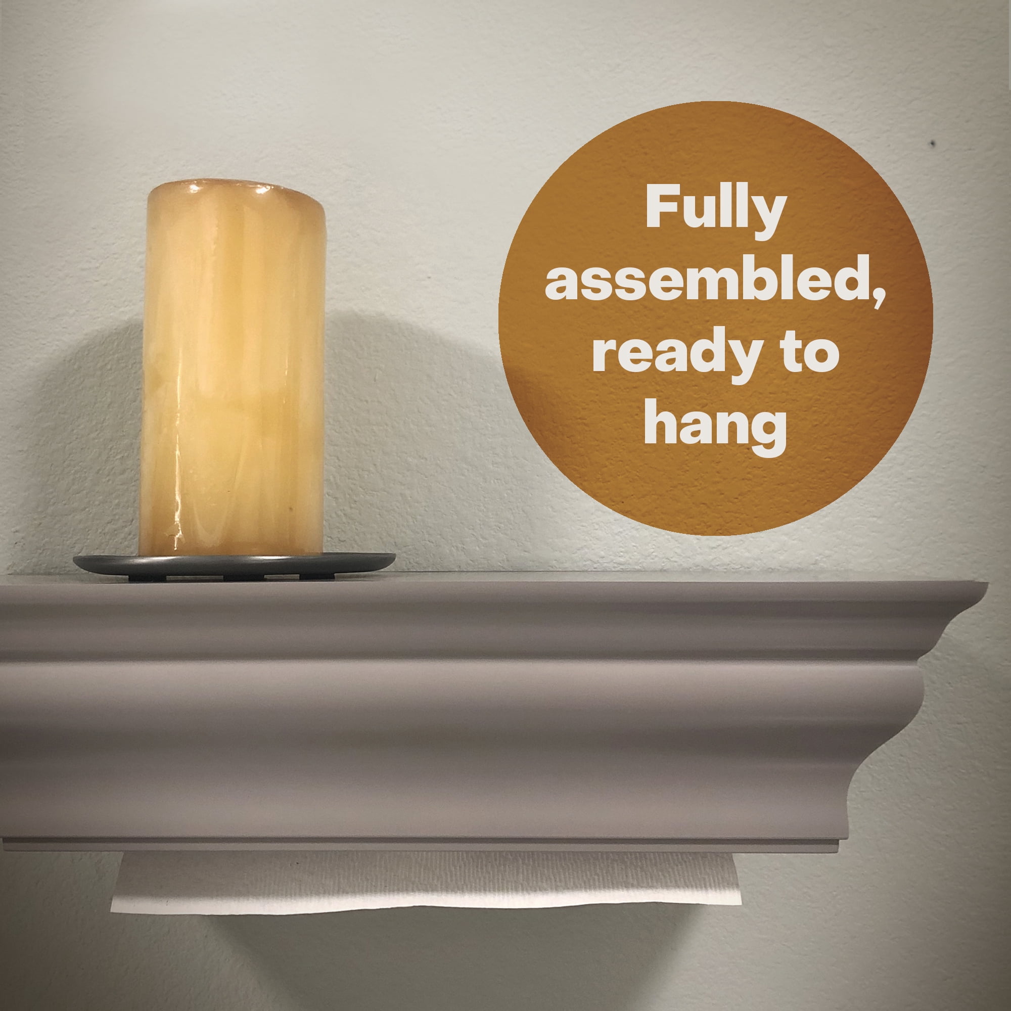 HealthyShelf Fashion Gray Multifold Paper Towel Dispenser - Wall Mounted Shelf - Healthy Shelf