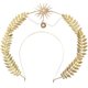 thumbnail image 1 of Diadema de diosa Disfraz de Halloween para mujer Tocado de diosa Hermosa hoja, Sol, Estilo de cadena de cuentas Corona / Diadema / Corona de halo María, 1 of 5