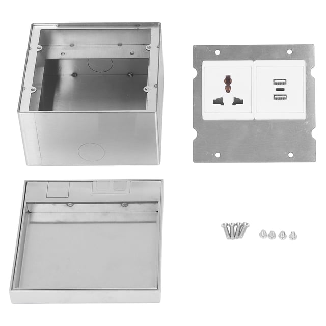 Toma De Corriente De 4000 W, Salida Oculta, Universal, 3 Agujeros, 2 USB A, 1 Tipo C, Enchufe Empotrado Impermeable Para Mesa, Suelo, Hogar, Hotel, Oficina, AC250V