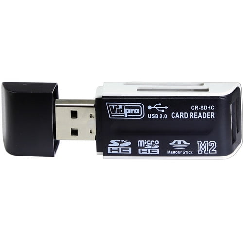 Memory Card Reader Mini 26-IN-1 USB 2.0 High Speed For CF xD SD MS SDHC 