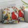 thumbnail image 2 of Nawypu  Love Birds Throw Pillow Covers Printed Red Yellow Animal Accent Pillow Cases Cute Decorative Tree Cushion Bed Couch Decor Pillowcases Beige Orange 2pc, 2 of 6