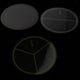 thumbnail image 3 of 2 Juegos de 24 Piezas de Plástico Numeradas Fracciones Círculos Matemáticas Fichas Matemáticas Número Juguete Educativo, 3 of 8