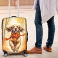 thumbnail image 4 of Welcome Fall Cocker Spaniel Strolling Through the Autumn Maple Forest Travel Luggage Cover Cockers Dog Lover Gifts Suitcase Dust Protective Decor - 12012, 4 of 5