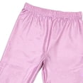 thumbnail image 4 of Bixock Girls Shiny Metallic Leggings High Waist Dance Pants with Pockets Kids Soild Color Soft Casual Yoga Pant Performance Activewear Girls Clothings Size 9-10Years, 4 of 6