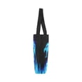 thumbnail image 4 of ASHLEIGH Abstract Cool Blue Fiery Dragon Canvas Tote Bag Shoulder Handbag Grocery Bag for School Shopping Travel, 4 of 4