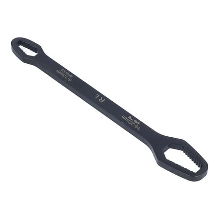 

Self Tightening Universal Wrenche Anti Rust 8-22mm Double Ended Wrench High Hardness Movable For 8-13mm Nuts For 14-22mm Nuts Black Silver