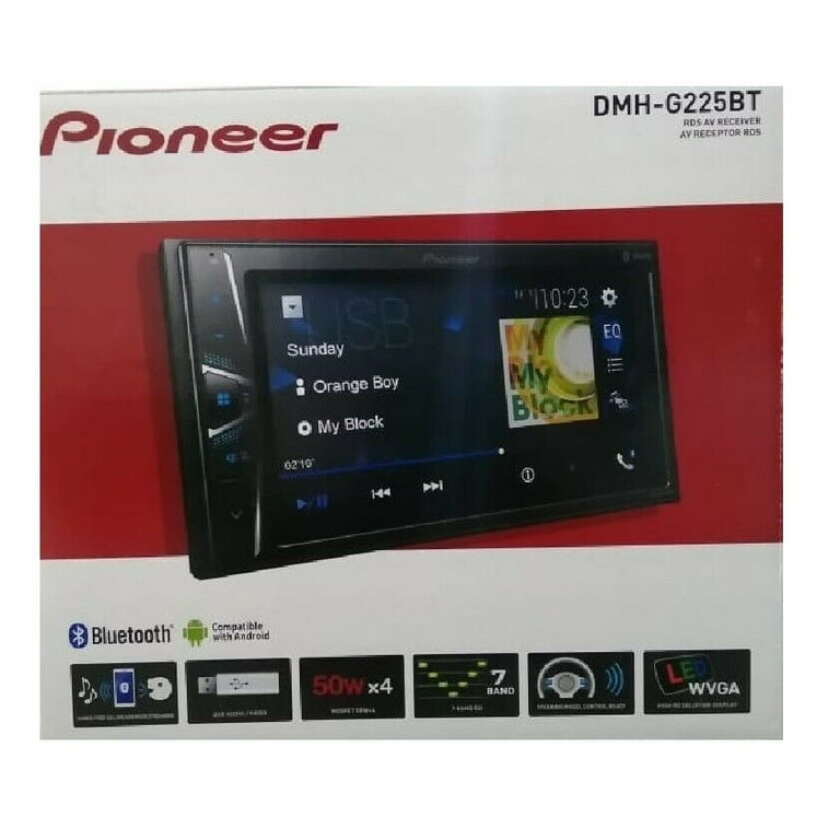 Reproductor AV Multimedia Pioneer DMH-G225BT Bluetooth Audio Car Pantalla  Táctil 6,2 USB MP3