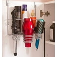 thumbnail image 7 of Home Intuition Hair Styling Station Organizer, Over the Cabinet Door (Silver), 7 of 7