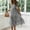 *a-Black, variant on ClodeEU Women's Square Neck Short Sleeve Floral Print Midi Dress,Casual Trendy Tiered Sundress Black,Women's Plus L