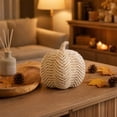 thumbnail image 4 of THOPBPRK Rustic Faux Rattan Pumpkin Decoration for Fall Home Decor, Thanksgiving Table Centerpiece, Halloween Indoor Ornament, Autumn Seasonal Display, 4 of 6