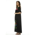 thumbnail image 2 of Riviera Sun Embroidered Maxi Dress with Double Side Slits, 2 of 3