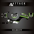 thumbnail image 2 of Attack Graphics Custom Velocity Complete Bike Graphics Kit for Kawasaki KLX140 2020, 2 of 2