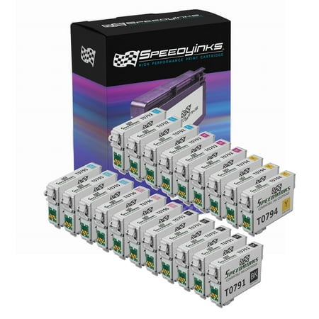 Speedy Remanufactured Cartridge Replacement for Epson 79 High-Yield (5 Black  3 Cyan  3 Magenta  3 Yellow  3 Light Cyan  3 Light Magenta  20-Pack) 20PK Remanufactured High Yield Set for Epson 79 (5x T079120 3ea T079220 T079320 T079420 T079520 T079620) for use in Epson Stylus Photo 1400  Epson Artisan 1430.This Speedy remanufactured cartridge replacement for epson 79 high-yield (5 black  3 cyan  3 magenta  3 yellow  3 light cyan  3 light magenta  20-pack) is a great remanufactured cartridge item at a reduced price you can t miss. It always ships fast and accurately and comes with a 100% guarantee. Buy your printer accessories and refills from our extensive printer accessories and electronics collection in confidence and save over other retailers.2-Year Quality Satisfaction Guaranteed. Affordable for Home. Reliable Toner Built for Business. Consistent Print Results. The use of aftermarket replacement cartridges and supplies does not void your printer’s warranty.