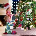 thumbnail image 3 of MesaSe Sequined Christmas Tree Skirt  24-Inch Sequined Double-Layer Tree Cushion Christmas Tree Decoration  Double-Layer  Easy-To-Wear Christmas Tree Skirt, 3 of 6
