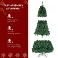 thumbnail image 6 of 7FT Pre-Lit Artificial Christmas Tree with 450 Warm White LED Lights, 8 Lighting Modes, 1050 PVC Branch Tips, Iron Stand, Easy Assembly, Remote Control Included, Green, 6 of 7