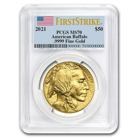 2021 1 oz Gold Buffalo MS-70 PCGS (FirstStrike®)