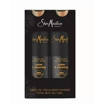 Shea Moisture African Black Soap Calm and Clearing Body Wash, 18 fl. oz., 2pk.