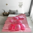 thumbnail image 5 of Fuzoiu Pink Balloon Puppy Art Print Ultra-Soft Micro Fleece Blanket,All Seasons Flannel Throw, Lightweight Blanket for Bed, Sofa, Couch, Movie Night, Camping, and Travel-60"x50", 5 of 7