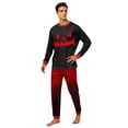 thumbnail image 2 of Racifhz Cozy Family Matching Pajamas Halloween Loungewear Set Soft Long Sleeve Top and Pants Holiday Sleepwear for Family Gathering and Autumn Fall Nightwear Gifts, Men Size:S, 2 of 6
