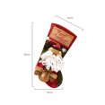 thumbnail image 5 of Christmas Stocking,20'' Classic Christmas Stocking Santa, Snowman, Reindeer,Xmas Character 3D Plush with Faux Fur Cuff Christmas Decorations and Party Accessory(Santa), 5 of 5