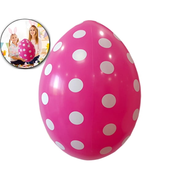 19.6 Inch Easter Inflatable Egg Outdoor Decorations Easter Blow up Yard Decorations Yard Lawn Decor Bunny Colorful Eggs Inflatable Ornaments for Garden