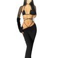 thumbnail image 1 of VISgogo Conjunto de falda larga para mujer Color sólido Halter Bra Tube Tops + Falda larga fruncida + Conjunto de ropa de calle con mangas VISgogo moda, 1 of 8