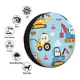 thumbnail image 4 of Logiee Building Truck Print Spare Tire Cover, Universal Wheel Protectors,Waterproof Dust-Proof UV Sun Wheel Tire Cover,Fit for SUV, RV, Travel Trailer, Truck-14 inch, 4 of 6