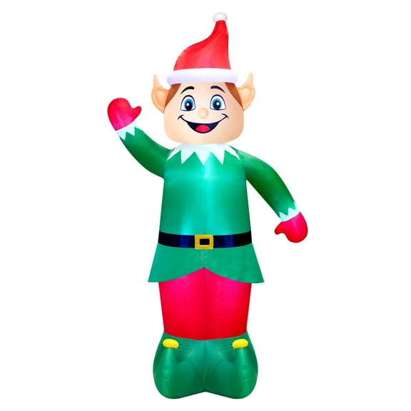 Occasions Airflowz Inflatable Colossal Elf, Tall, Multicolored
