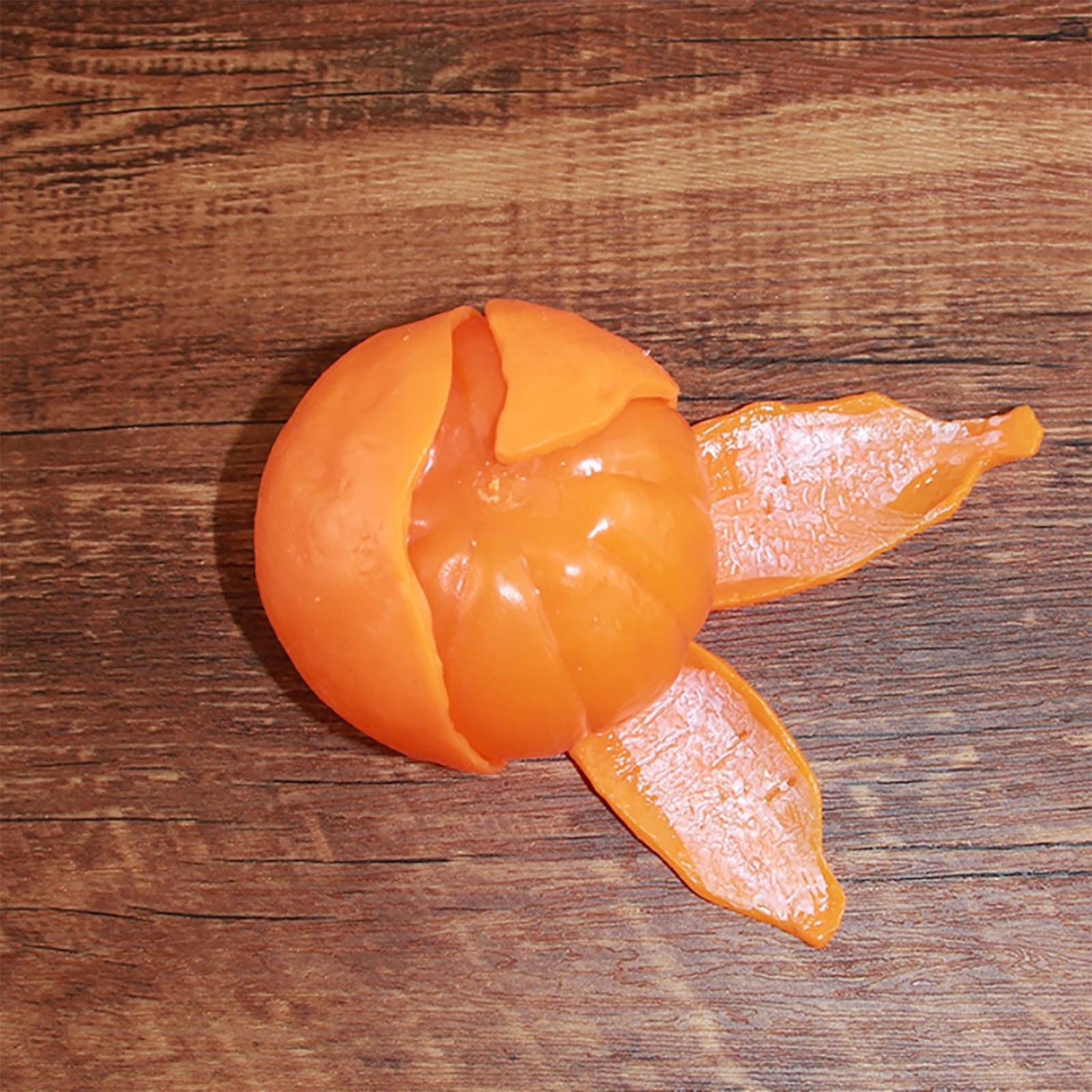 Jouet Anti-stress Orange à écraser – Boule Sensorielle Réaliste, Relaxante, Pour Adulte Et Enfant – Cadeau Bureau, école, Maison