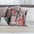 thumbnail image 6 of Kamado Nezuko Pillow Case Soft Pillow Cover Pillowcase Decorative Cushion Cover Home Decor 20 "x20 ", 6 of 8