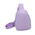 thumbnail image 2 of Bolso bandolera para niños, portátil, con correa ajustable, para camping, viajes, excursiones y escuela. Púrpura, 2 of 9